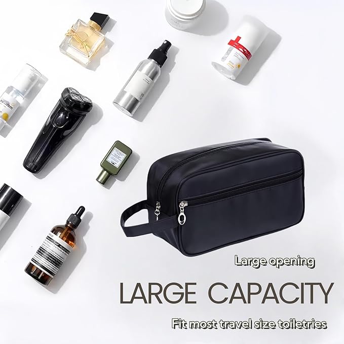 Tumecos Toiletry Dopp Kit Travel Electronics Organizer Shaving Accessories Bag