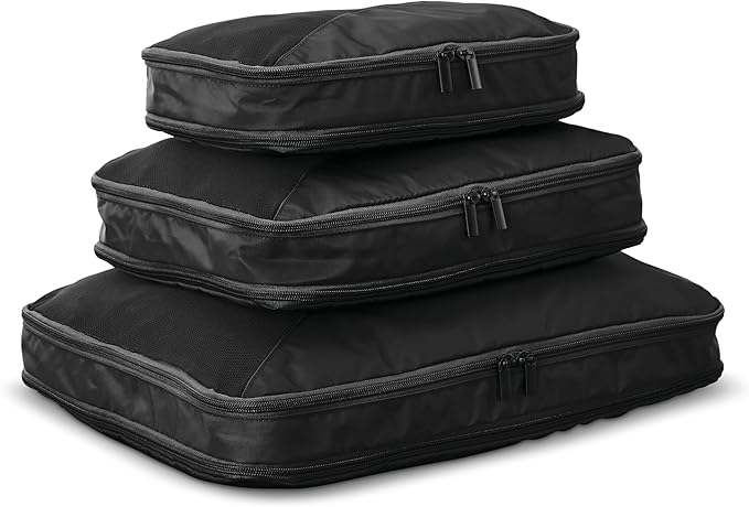 Samsonite 3-Piece Compression Packing Cube Set, Black