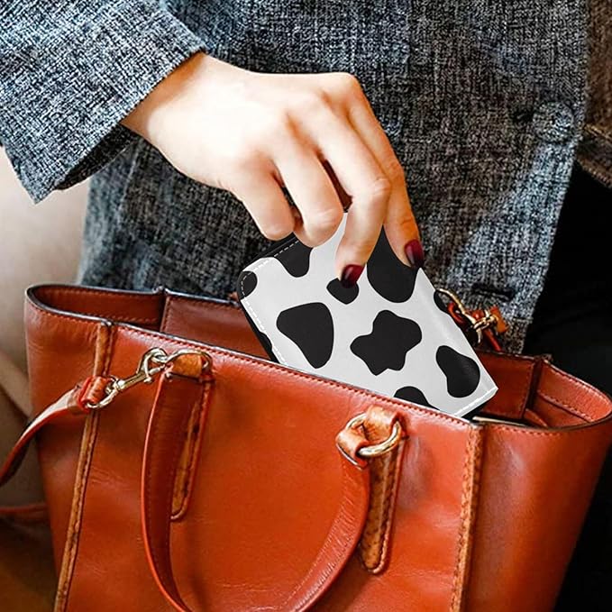 Gothic Skull Cat RFID Credit Card Holder Wallets Accordion for Women Leather Zipper Card Case Accordion Wallet for Ladies Girls