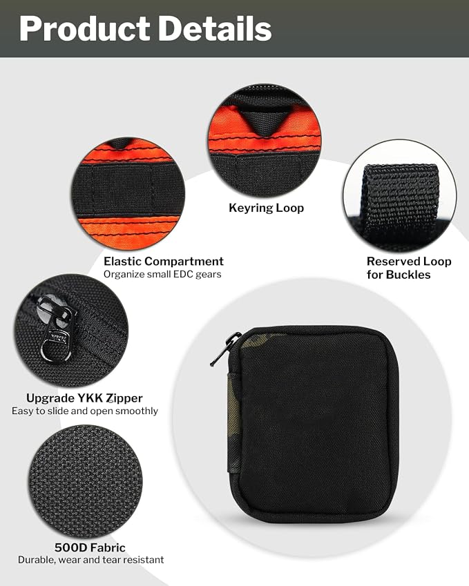 VIPERADE VE34 Mini EDC Organizer - Small Everyday Carry Pouch
