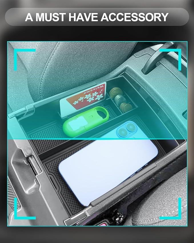 CDEFG for 2025 2026 Kia K4 Center Console Organizer for 2025 2026 Kia K4 Accessories Middle Console Organizer, 2025 2026 Kia K4 Armrest Storage Box