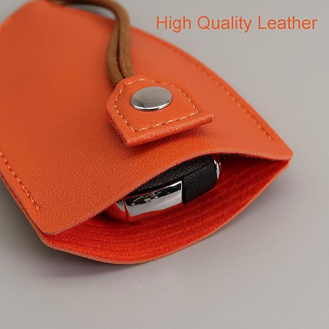 Car Key Case, 8Pcs Creative Pull-Out Key Case Cover, PU Leather Large-Capacity Car Key Protective Bag