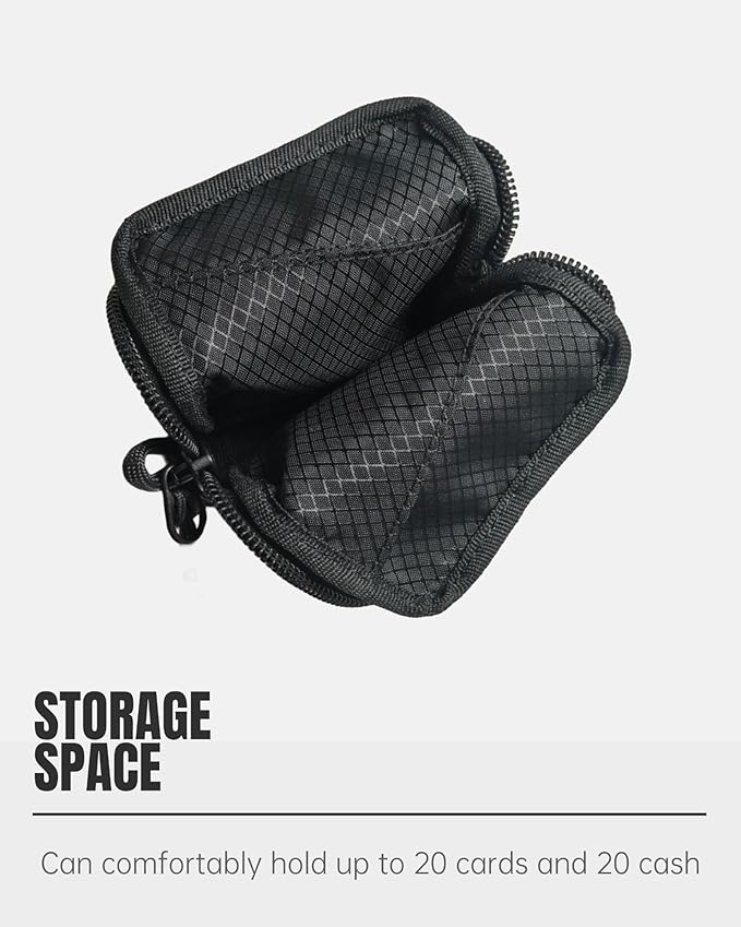 Y-SHP MATRIX Mens Wallets,Portable Card Wallet For Men - Small and Exquisite Keychain Wallet,Coin Purse for Men and Women to Travel Suitable for Storing Keys,Cards and Cash（Black）