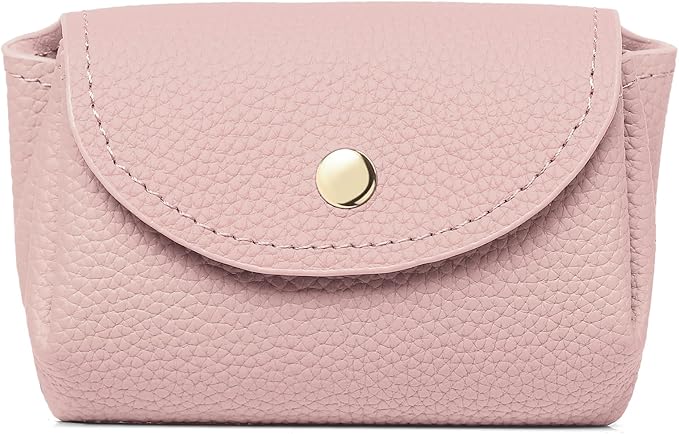 SENDEFN Leather Coin Purse for Women Small 3 Cash Change Pouch Holder Wallets