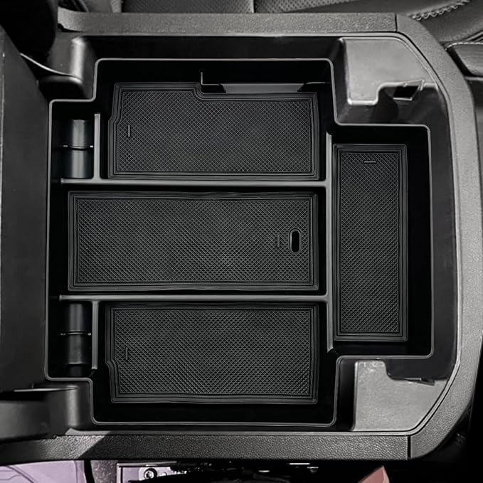 JOJOMARK Center Console Organizer Accessories fits for 2021-2024 GMC Yukon Chevy Tahoe Suburban（ Only Fit for Power Sliding Console）（not for 2025 Models）