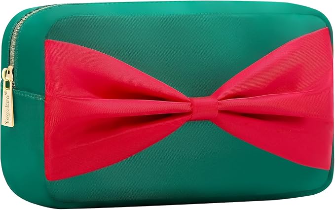 Travel Essentials Makeup Bag for Women Water-resistant Toiletry Organizer Nylon Cosmetic Pouch Preppy Stuff