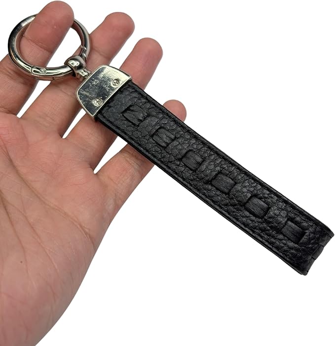 XALORA Genuine Nappa Leather Keychain – Premium Key Fob Holder for Men & Women, Universal Heavy-Duty Key Chain with Anti-Lost D-Ring