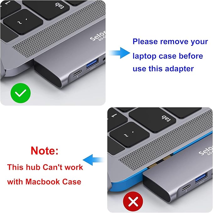 USB C Adapter for MacBook Pro/Air M1 M2 M3 2021 2020 2019 13" 15" 16", 6 in 1 USB-C Hub MacBook Pro Accessories with 3 USB 3.0 Ports,USB C to microSD/SD Card Reader and 100W Thunderbolt 3 PD Port