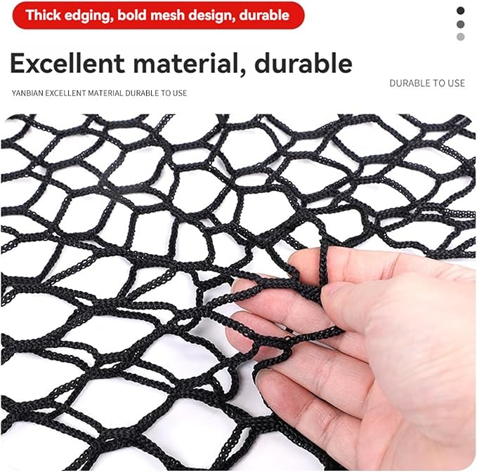 for Chevrolet/Chevy Traverse Envelope Style Truck Bed Cargo Net - Fits 2015-2024 2025 2026 Chevrolet Traverse Accessories Cargo Net for Pickup Truck Bed - Free Storage Bag - Heavy Duty Carabiners