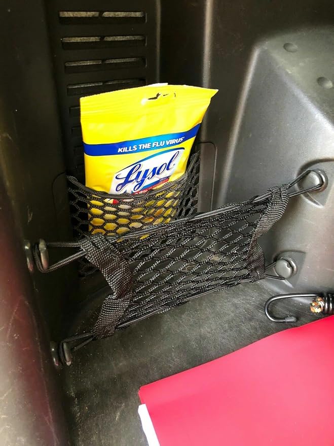 Rear Trunk Organizer Cargo Net for Nissan Xterra 2005-2015 - Left Side Cargo Net for SUV - Premium Mesh Small Grid Organizer Vehicle Carrier Storage – Compatible with Nissan Xterra