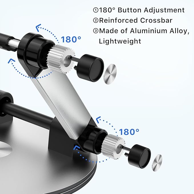 MYBAT PRO Laptop Stand for Desk, Adjustable Computer Stand with 360° Rotating Base, Ergonomic Laptop Riser for Collaborative Work, Foldable Laptop Stand, fits for All 10-17.3" Laptops