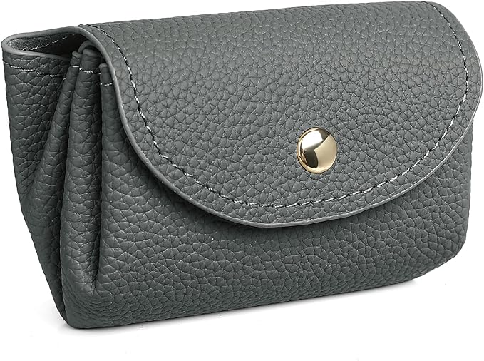 SENDEFN Leather Coin Purse for Women Small 3 Cash Change Pouch Holder Wallets