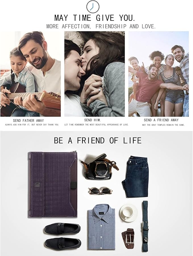 Passport Holder for Travel Essentials, RFID Blocking PU Leather Passport Wallet Cover Card holder Case Passport Book Holders for Women and Men, Dark Purple