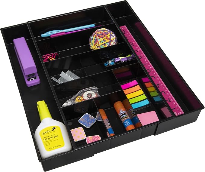 Dial Industries Expandable Office Drawer Desk Organizer Storage Tray