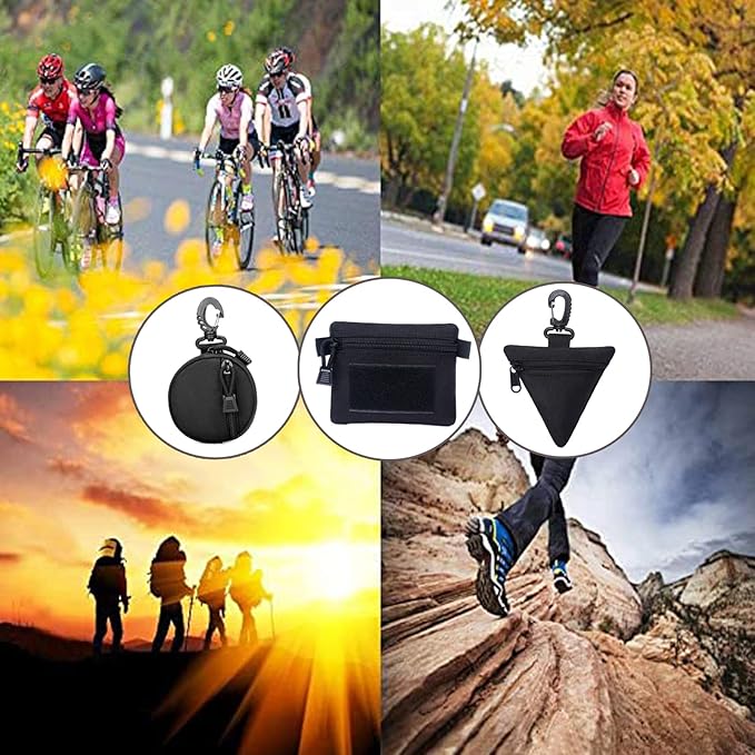 2 Packs Tactical EDC Pouches Compact Mini Military Molle Utility Pouch Accessories Organizer Bags Coin Purse Keychain Pockets Credit Card Holder for Waist Pack