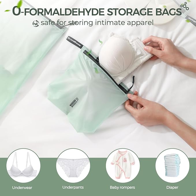 Travel Laundry Bag Ultralight Waterproof Washable Wet Dry Bag for Gym, Swimming, Yoga, and Workout Perfect for Dirty Clothes, Bathing Suits, Travel Accessories (3 Pack)(Green)
