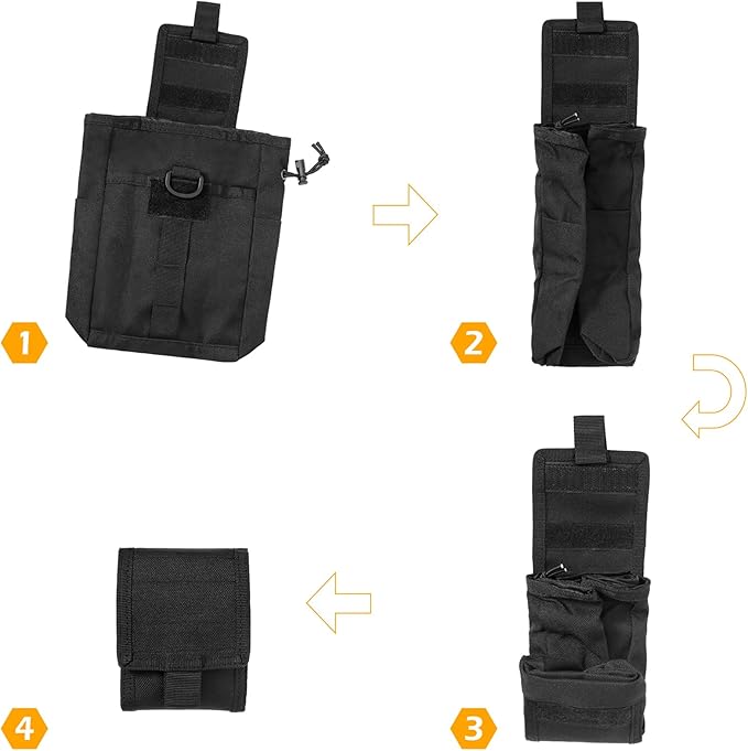 TRIWONDER Tactical Cigarette Pouch Molle Small Military Bag Battery Cigarette Case EDC Utility Card Holder Lighter Slot Mini Cigar Waist Pack