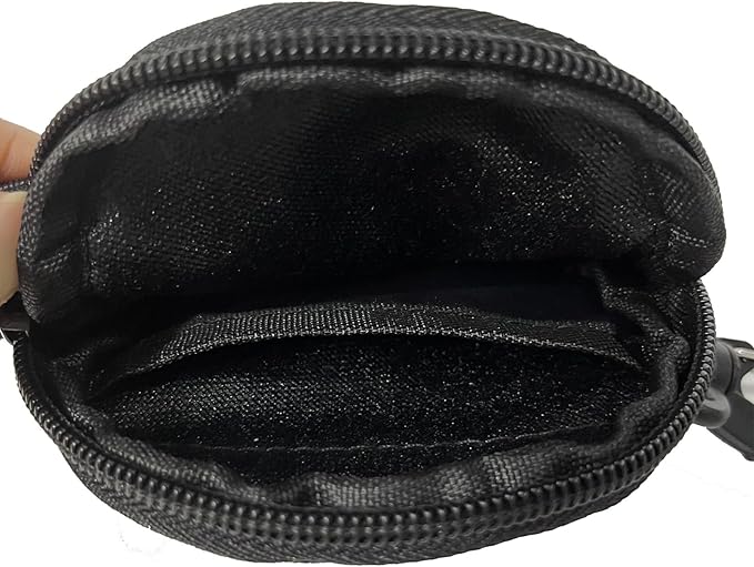 1000D Laser Cut Molle Pouch EDC Pouch Tactical Round Zipper Bag Case Coin Pouches Coin Purse Keychain Little Change Wallet Wireless Headset Pack Gadget Bag