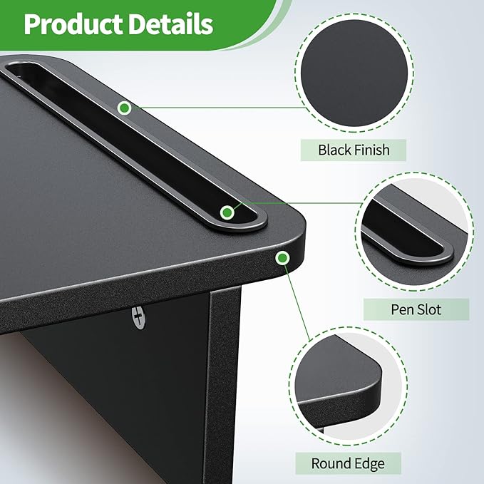 Zimilar Dual Monitor Stand Riser, Monitor Stand with Adjustable Length and Angle, Wood Monitor Stand for Desk, Monitor Riser for 2 Monitors with Storage Space