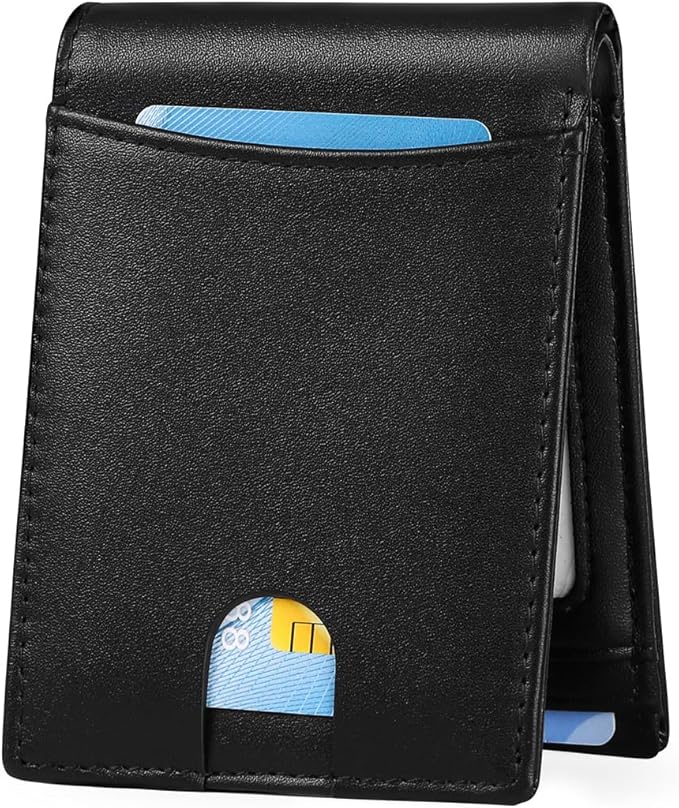 SENDEFN Genuine Leather Bifold Wallets for Men with RFID Blocking