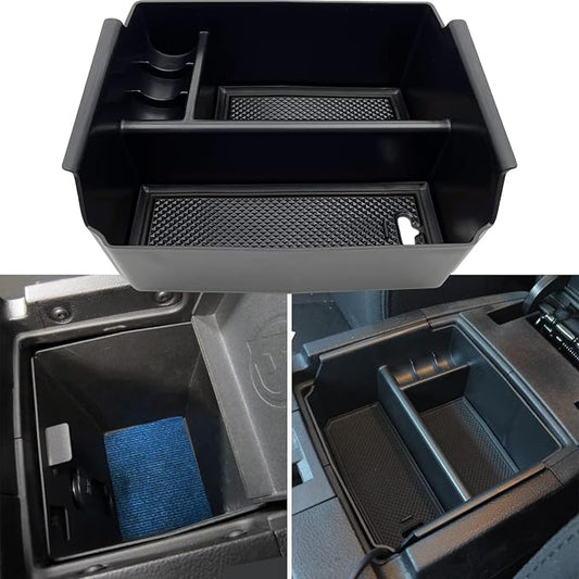 Compatible with Jeep Wrangler JK and JKU Accessories 2011-2018 Center Console Organizer Tray (Black)