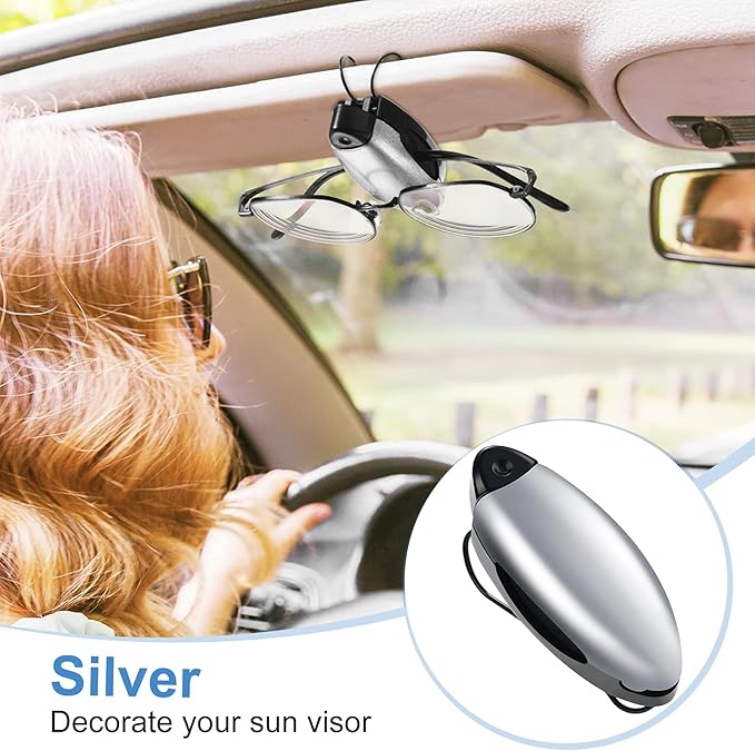 Frienda 5 Pcs Auto Car Vehicle Sun Visor Clip Holder Sunglasses Holder for Eyeglasses Mount Ticket Card Clip for Car Accessories (Stylish Color)