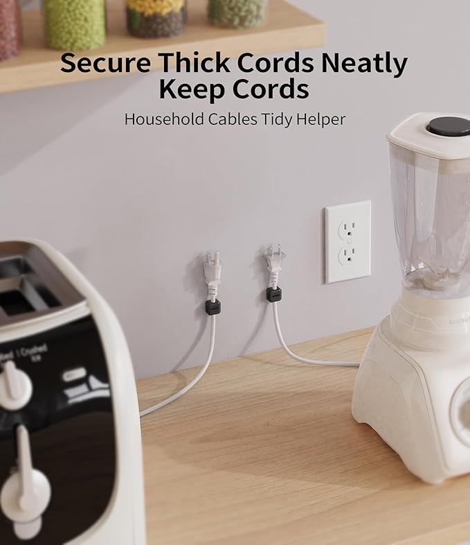 9 Pack Magnetic Cable Clips Cord Organizer,Desk Cable Management Accessories,Cord Clips,Adhesive USB Wire Holder Keeper Organizer for Home Office Desk Phone Car Wall Desktop Nightstand cable organizer