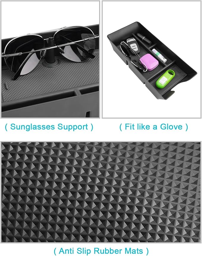 CDEFG for 2025 2026 Camry Center Console Organizer Accessory Tray for 2025 2026 Toyota Camry XSE XLE SE LE Accessories Middle Console Organizer Armrest Tray Storage Box