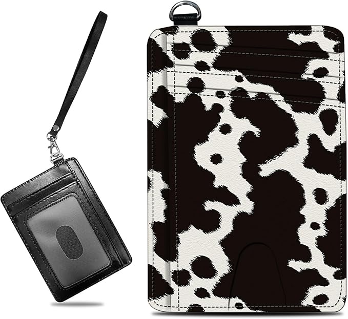 Small Travel Wallets, Cow Skin Slim Minimalist Front Pocket Wallet with Wristlet, RFID Blocking PU Leather Credit Card Holder with ID Window Change Purse for Men Women