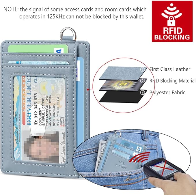 FurArt Slim Minimalist Wallet, Front Pocket Wallets, RFID Blocking, Credit Card Holder for Men