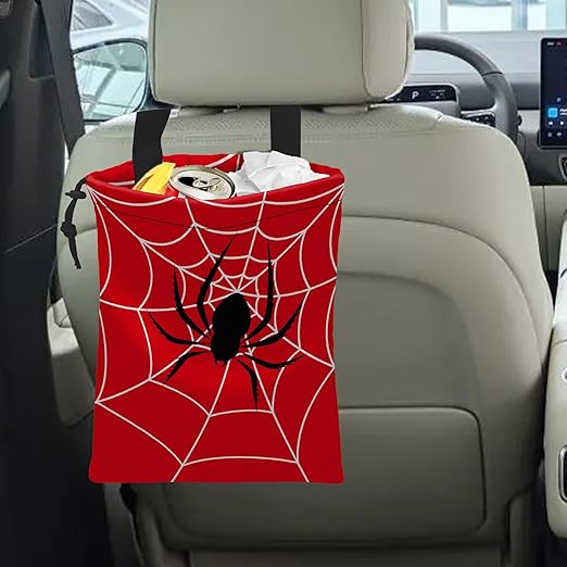 Car Garbage Bag Hanging Car Trash Can for Back Seat with Drawstring