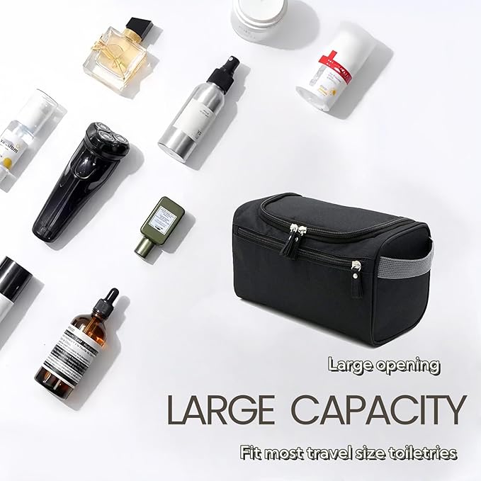 Tumecos Toiletry Dopp Kit Travel Electronics Organizer Shaving Accessories Bag
