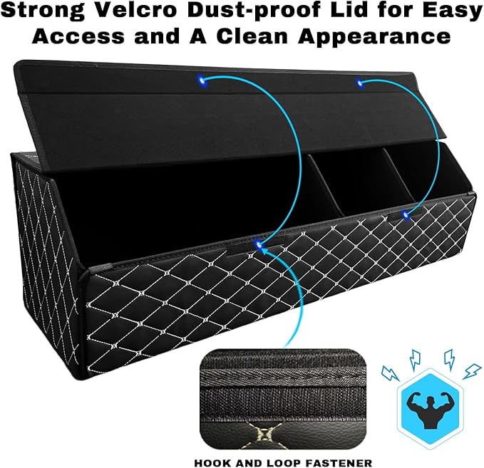 Car Trunk Organizer for Genesis Electrified G80 - Custom Fit,Large Space Outdoor Trunk Organizer with Leather,4-Layer Cover,All-Season Use For Genesis Electrified G80 2023-2025