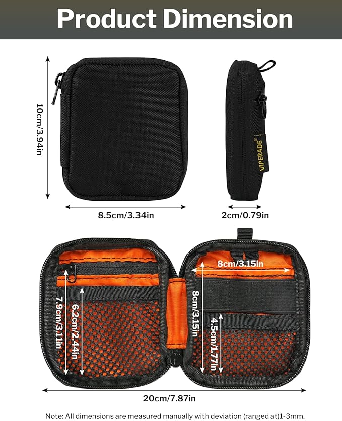 VIPERADE VE34 Mini EDC Organizer - Small Everyday Carry Pouch