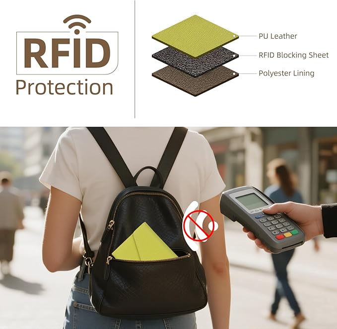 ZOPPEN Mulit-purpose Rfid Blocking Passport Holder Travel Wallet (Ver.4) Passport and Vaccine Card Holder ComboTri-fold Document Organizer Travel Essentials