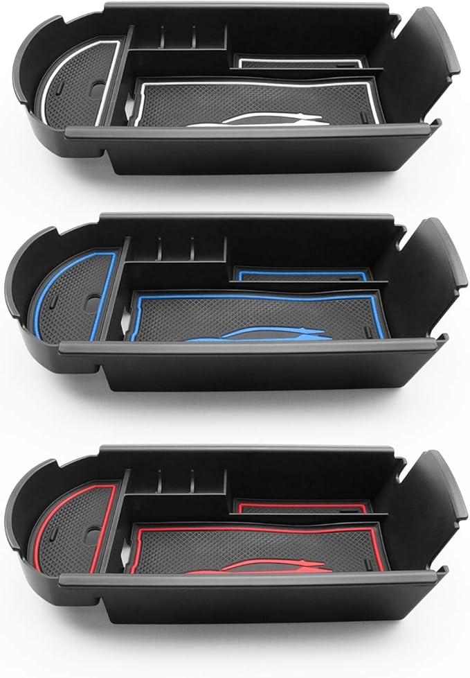 CDEFG Center Console Accessory Organizer Compatible with 2018 2019 2020 2021 2022 CHR C-HR, ABS Material Armrest Box Insert Tray (Blue)