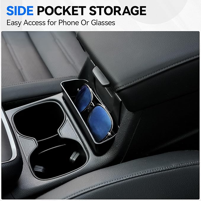 5PCS Center Console Organizer Tray for 2026 2025 2024 2023 Honda CRV Accessories, Armrest Storage Box and Drawer, Armrest Hidden Storage Box, Dashboard Organizer Tray and Cup Holder for Honda CR-V