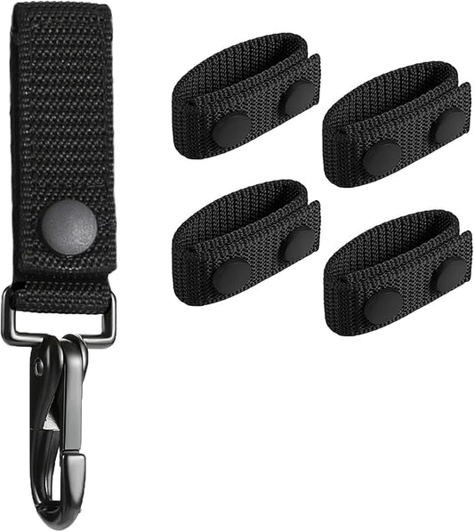 Heavy Duty Belt Keeper Clip, Strong Metal Police Key Chain Clip for Law Enforcement Police Belt Accessories
