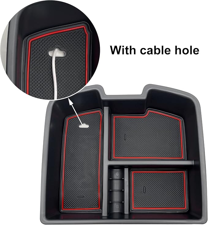 fit for Center Console Organizer Tray 2007-2014 GMC Sierra Chevy Silverado Tahoe Yukon Suburban - GM Vehicles Accessories Replaces 19166288