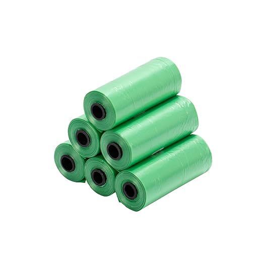 Ginsco 0.8 Gallons Disposable Trash Bags for Mini Car Trash Can, Portable Small Car Garbage Bags, Cars Accessories, Mini Trash Bags, Plastic Trash Bag for Cars/Home/Office (6 Rolls/90 Counts) Green