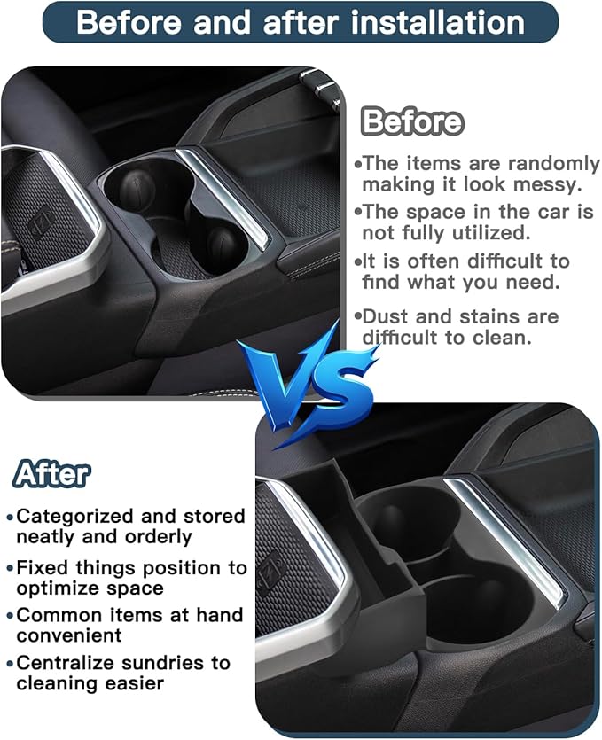 Ruiya 2026 Terrain Center Console Cup Holder for GMC Terrain 2026 Accessories Silicone Material 2 in 1 Console Organizer with Cup Holder Compatible with 2025 2026 GMC Terrain Elevation/AT4/Denali