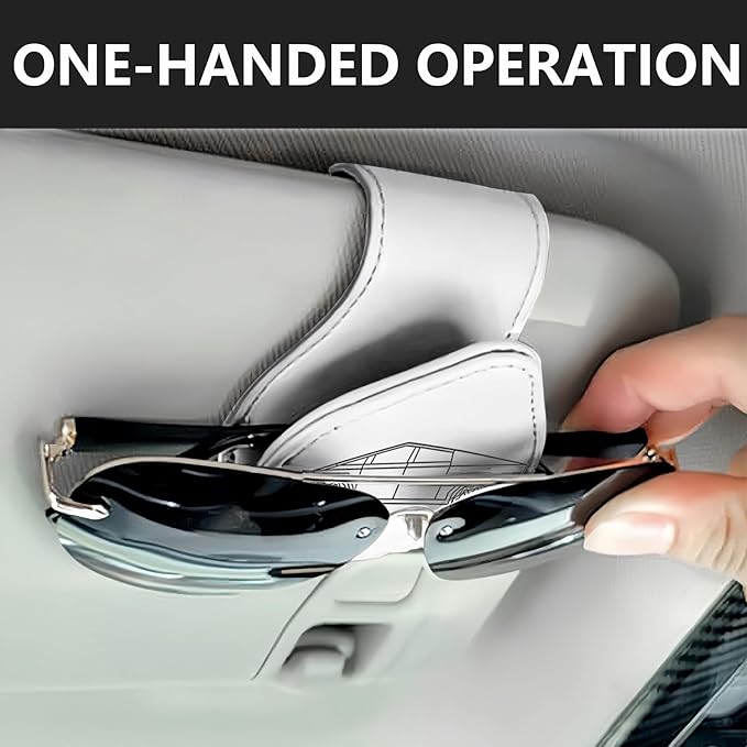 Cybertruck Sunglass Holder Clip Compatible with Tesla 2024 2025 Interior Accessories Organizer Eyeglass Hanger Decor