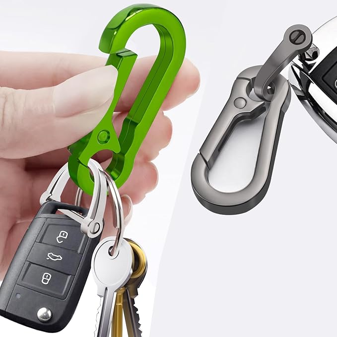 Zinc Alloy Key Chain 3 Packs Keychain Keyring Organizer Key Ring Holder Clip for Men and Women