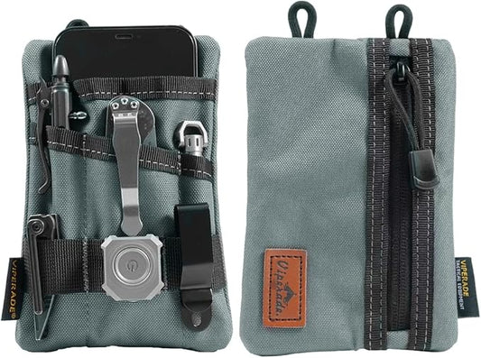 VIPERADE VE1 Pocket Organizer, EDC Pouch for Men, EDC Organizer Storage EDC Gears, Multitool Pocket Pouch Hold Your Flashlight/Pocket Knife, Pen, Notebook
