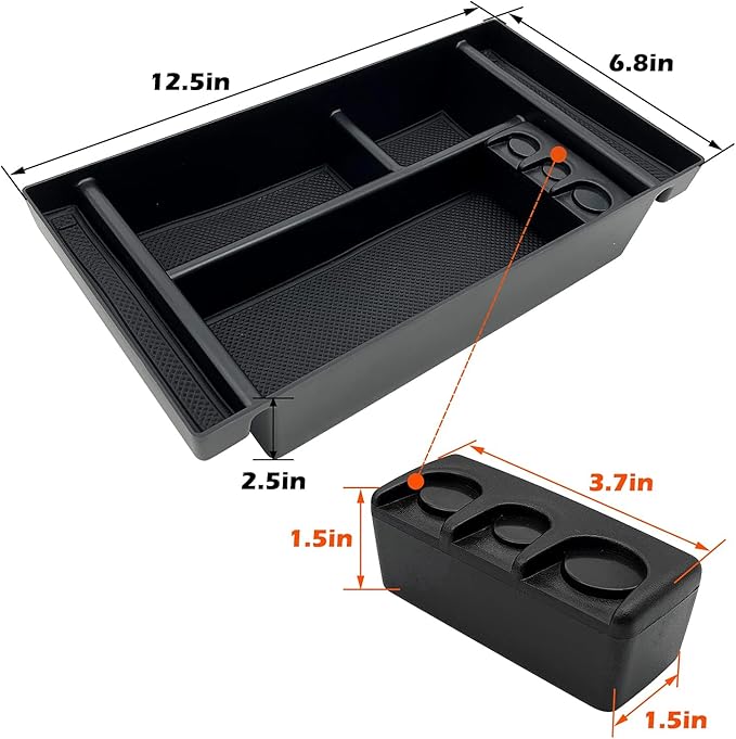 JOJOMARK Center Console Organizer Tray fits for 2019-2022 GMC Sierra/Chevy Silverado 1500 Accessories, 2020-2021 2022 2023 Silverado/Sierra 2500 HD/3500 HD