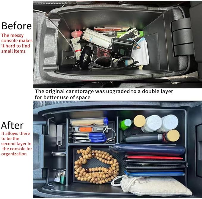 Center Console Storage Tray For Ford Escape 2020-2026/ For Bronco Sport 2021-2026 Interior Accessories Armrest Storage Box Secondary Insert Organizer Tray Accessories