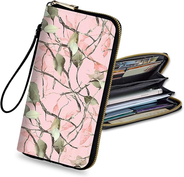 Wristlet Wallet for Women, RFID Blocking Phone Wallet, Large Capacity Zip Around Clutch, Fits iPhone 15 Pro Max, Travel Organizer Purse