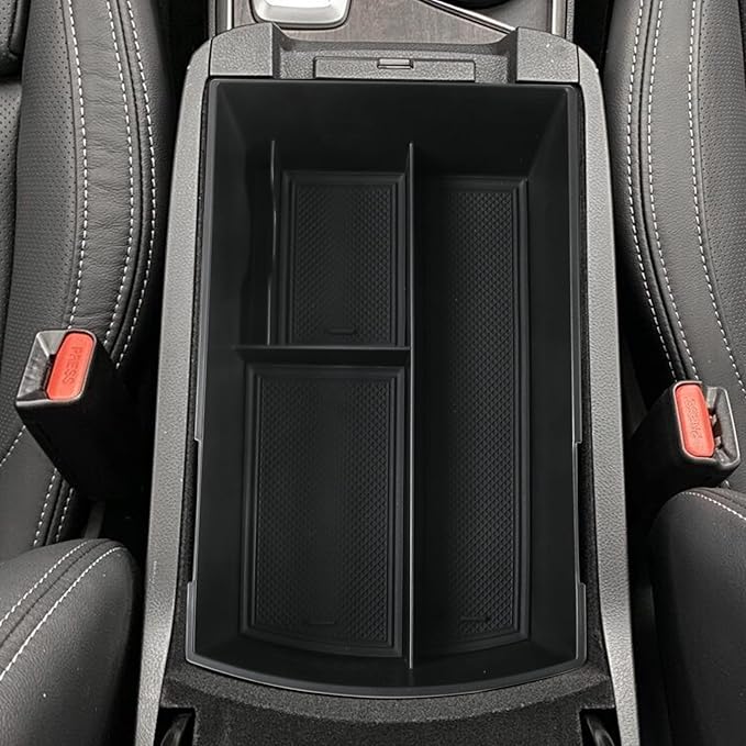 SHAOHAO for 2025 2026 Subaru Ascent Center Console Organizer for 2019-2026 Subaru Ascent Accessories Base/Premium/Onyx Edition/Limited/Onyx Edition Limited/Touring Double Space Armrest Insert Tray