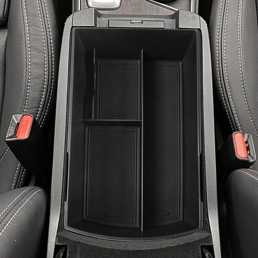 SHAOHAO for 2025 2026 Subaru Ascent Center Console Organizer for 2019-2026 Subaru Ascent Accessories Base/Premium/Onyx Edition/Limited/Onyx Edition Limited/Touring Double Space Armrest Insert Tray