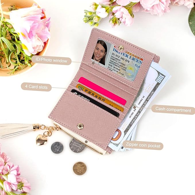 Valentoria Womens Wallet Cute Elegant Long Slim Card Holder Case Minimalist Coin Purse Thin Tassels Zip Clutch Wallets for Girls Ladies | Cute, Elegant, Long, Slim, Case, Minimalist
